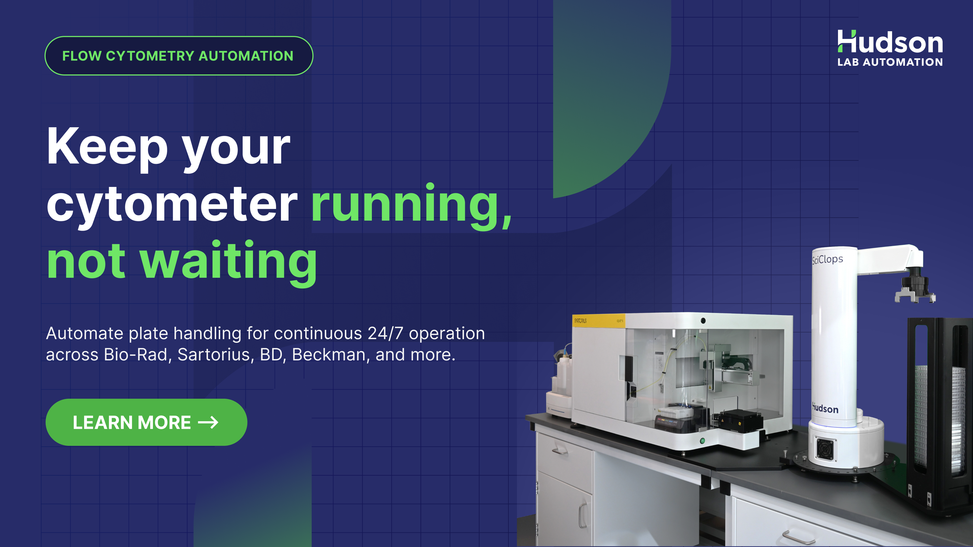 SciClops™ Robotic Arm for Flow Cytometry | Hudson Lab Automation